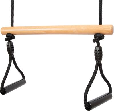 Trapezschaukel mit Turnringen „Black Line“