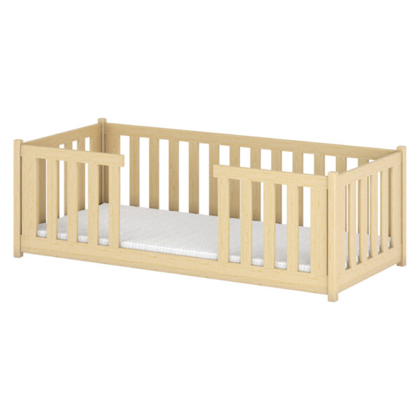 FERRO Montessori Kinderbett Bodenbett 90 x 200 cm natur