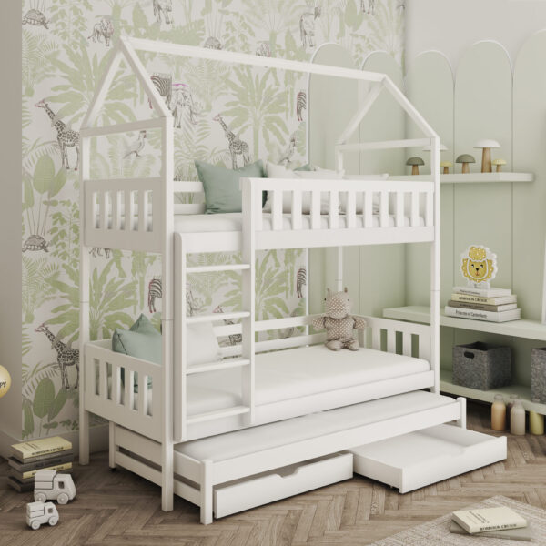 IGA Etagenbett Hausbett Kinderbett in mehreren Größen und Farben