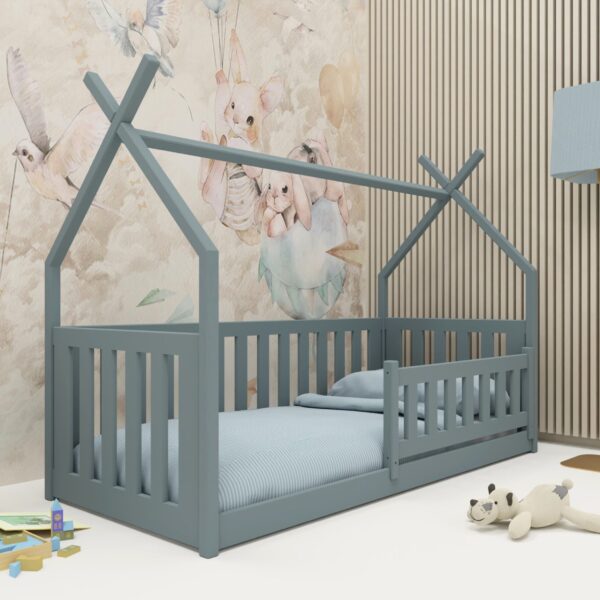 BODZIO Kinderbett Bodenbett Hausbett in mehreren Größen und Farben
