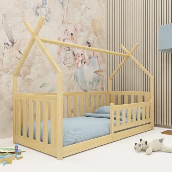 BODZIO Kinderbett Bodenbett Hausbett in mehreren Größen und Farben