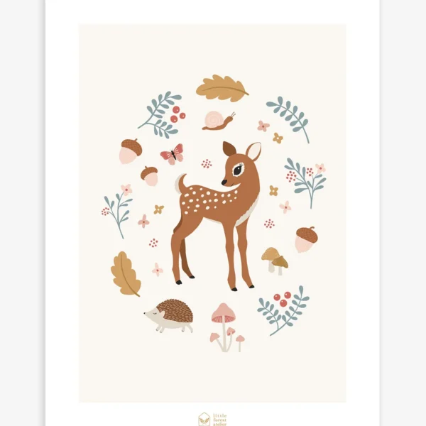 FOREST Wandposter 30x40 cm 3-Set 