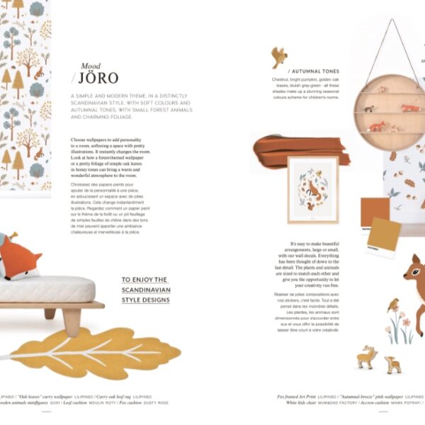 FOREST Waldtiere Kinderzimmer Wanddeko 4-Set