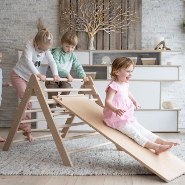 JOWE® Pikler-Kletterdreieck mit Rutsche 2-Set