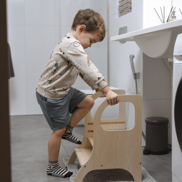 MIIMO® höhenverstellbarer Montessori Tritthocker