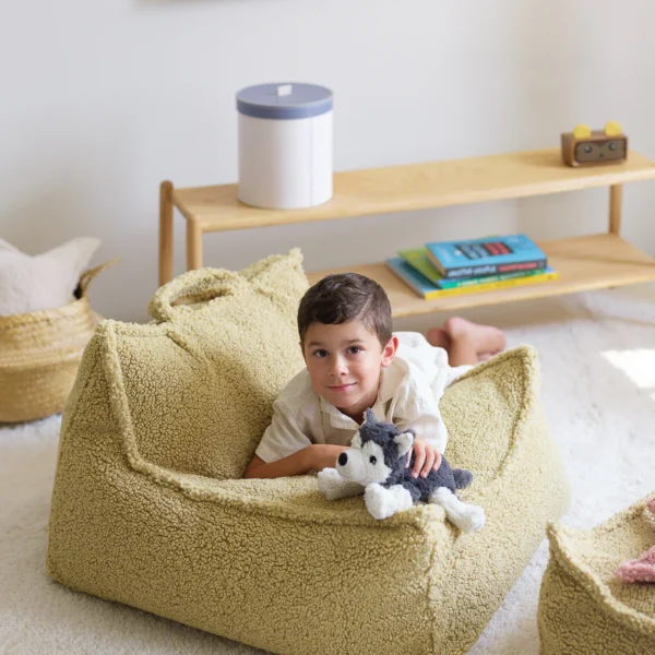 Sitzsack Sessel Teddystoff in 4 Farben