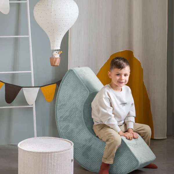 Sitzpouffe-Set Breitcord mint