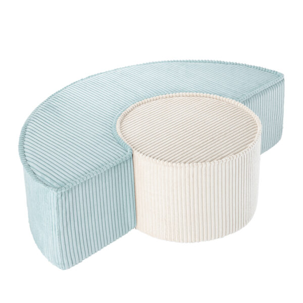 Sitzpouffe-Set Breitcord mint