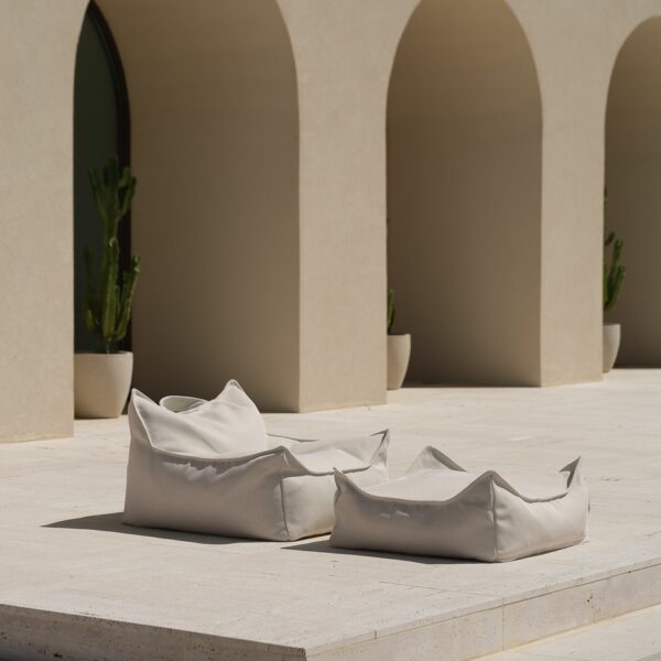Outdoor Ottomane Terra quadratisch 60 x 60 x 20 cm