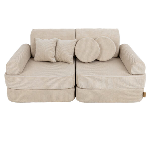 MeowBaby Modulares Spielsofa Cord Premium 120 cm 10 Elemente  in vielen Farben