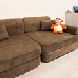 MeowBaby Modulares Spielsofa Cord Premium 160 cm 8 Elemente in vielen Farben