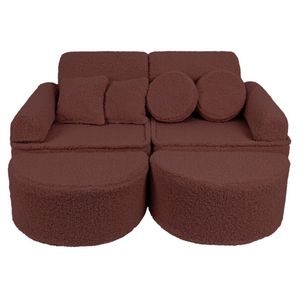 MeowBaby Modulares Spielsofa Teddy 120 cm 12 Elemente in vielen Farben