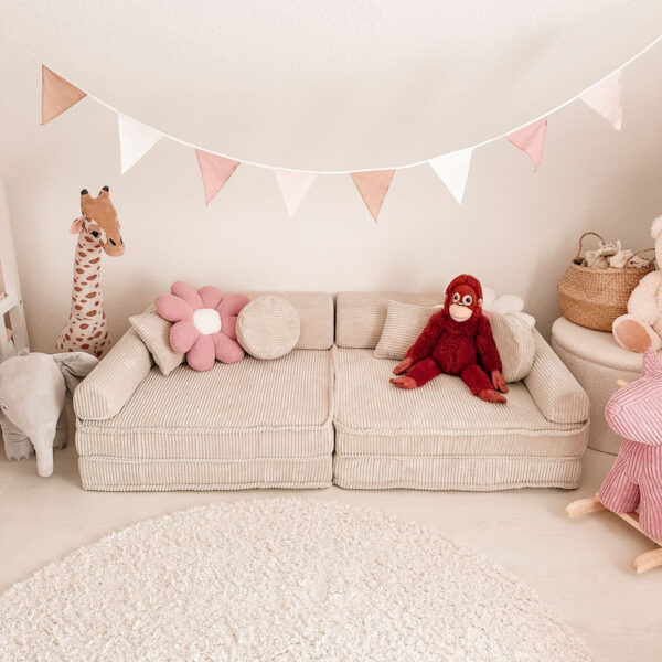 MeowBaby® Spielsofa Cord Premium 160 cm 10 Elemente in vielen Farben