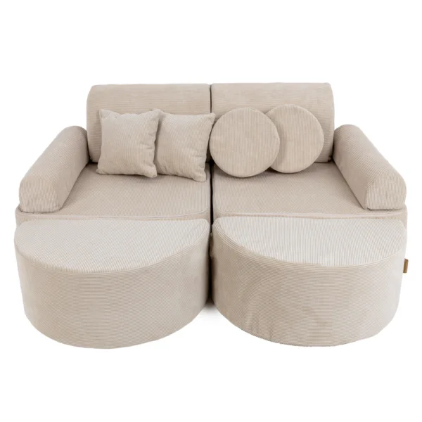 MeowBaby Modulares Spielsofa Cord Premium 120 cm 12 Elemente in vielen Farben