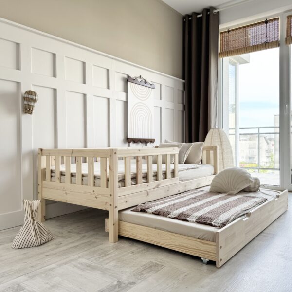 BASIC DAVID PLUS Kinderbett mit Gästebett PUREWOOD in mehreren Größen
