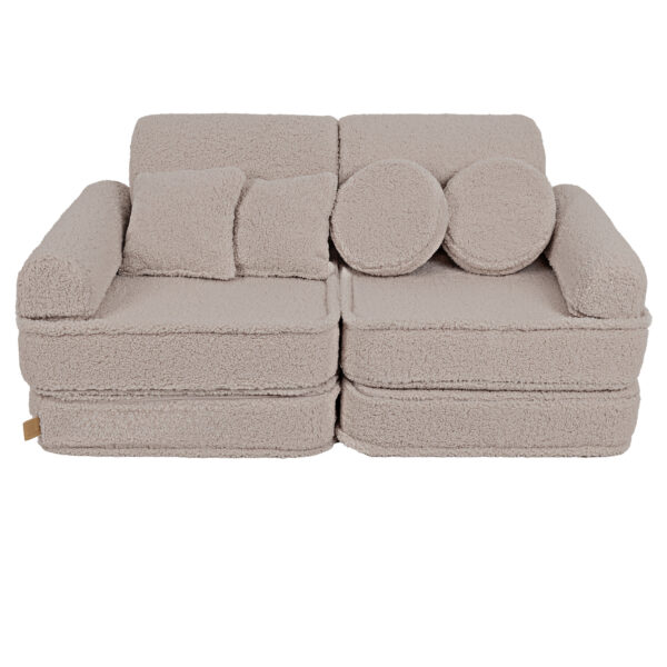 MeowBaby® Spielsofa Teddy 120 cm 10 Elemente in mehreren Farben