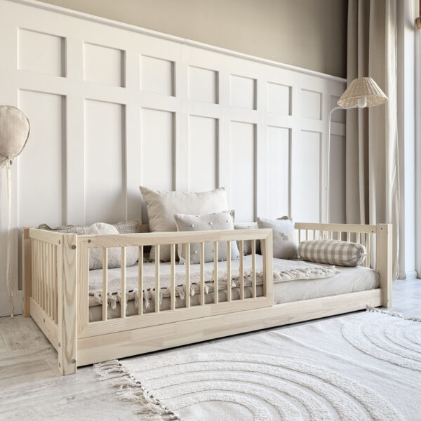 BASIC ALTO BODENBETT Kinderbett natur in mehreren Größen (53 cm hoch)