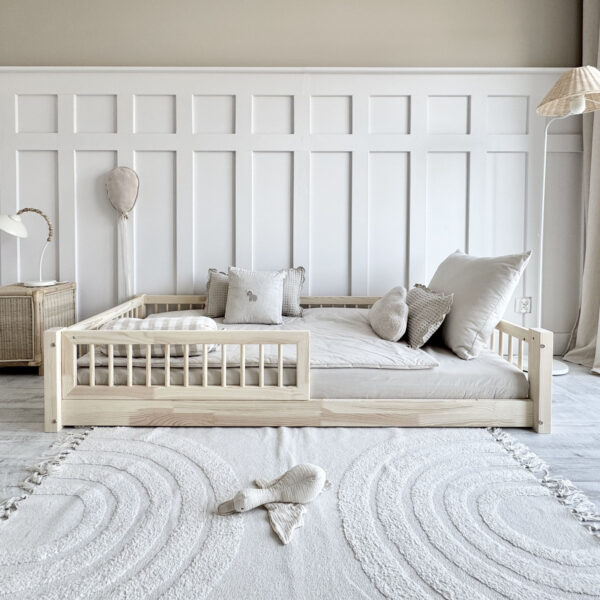 BASIC SLATS BODENBETT Kinderbett natur in mehreren Größen (46,5 cm hoch)