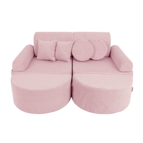 MeowBaby Modulares Spielsofa Cord Premium 120 cm 12 Elemente in vielen Farben