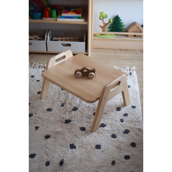 Kidozia Kindertisch Bodentisch aus massivem Buchenholz