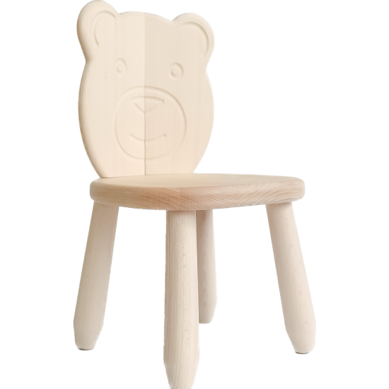Montessori Kinderstuhl „Natur Bear“ aus massivem Buchenholz